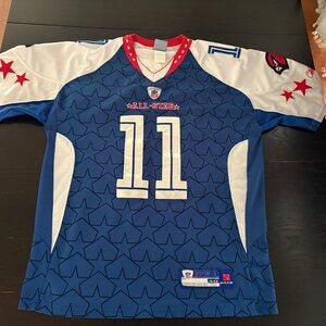 2009 Reebok Onfield Larry Fitzgerald Arizona Cardinals Pro Bowl #11 Jersey 48